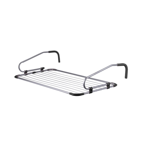 Suszarka balkonowa i wewnętrzna z 2 hakami i 8 linkami 106x55 cm Felora Promocja