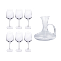 Zestaw degustacyjny wina 6 kieliszków + karafka szklana Royal Set Promocja