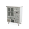 Drewniana komoda shabby chic z 5 szufladami i 3 drzwiami Decapé Promocja
