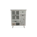 Drewniana komoda shabby chic z 5 szufladami i 3 drzwiami Decapé Katalog