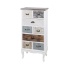 Wysoka komoda drewniana 8 szuflad 58x35x123 cm shabby chic Sardinia Promocja