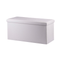 Biała ławka schowek wielofunkcyjna 78x38x38 cm Morva Promocja
