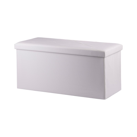 Biała ławka schowek wielofunkcyjna 78x38x38 cm Morva Promocja