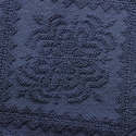 Elegancki dywanik łazienkowy antypoślizgowy niebieski 60x150cm z bawełny Lukas Sprzedaż
