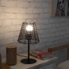 Lampa stołowa biurkowa efekt rattanu Sayura Sprzedaż