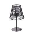 Lampa stołowa biurkowa efekt rattanu Sayura Stan Magazynowy