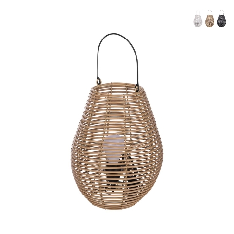 Lampa wisząca w stylu rattanu, wysokość 34 cm, Lumezi Promocja