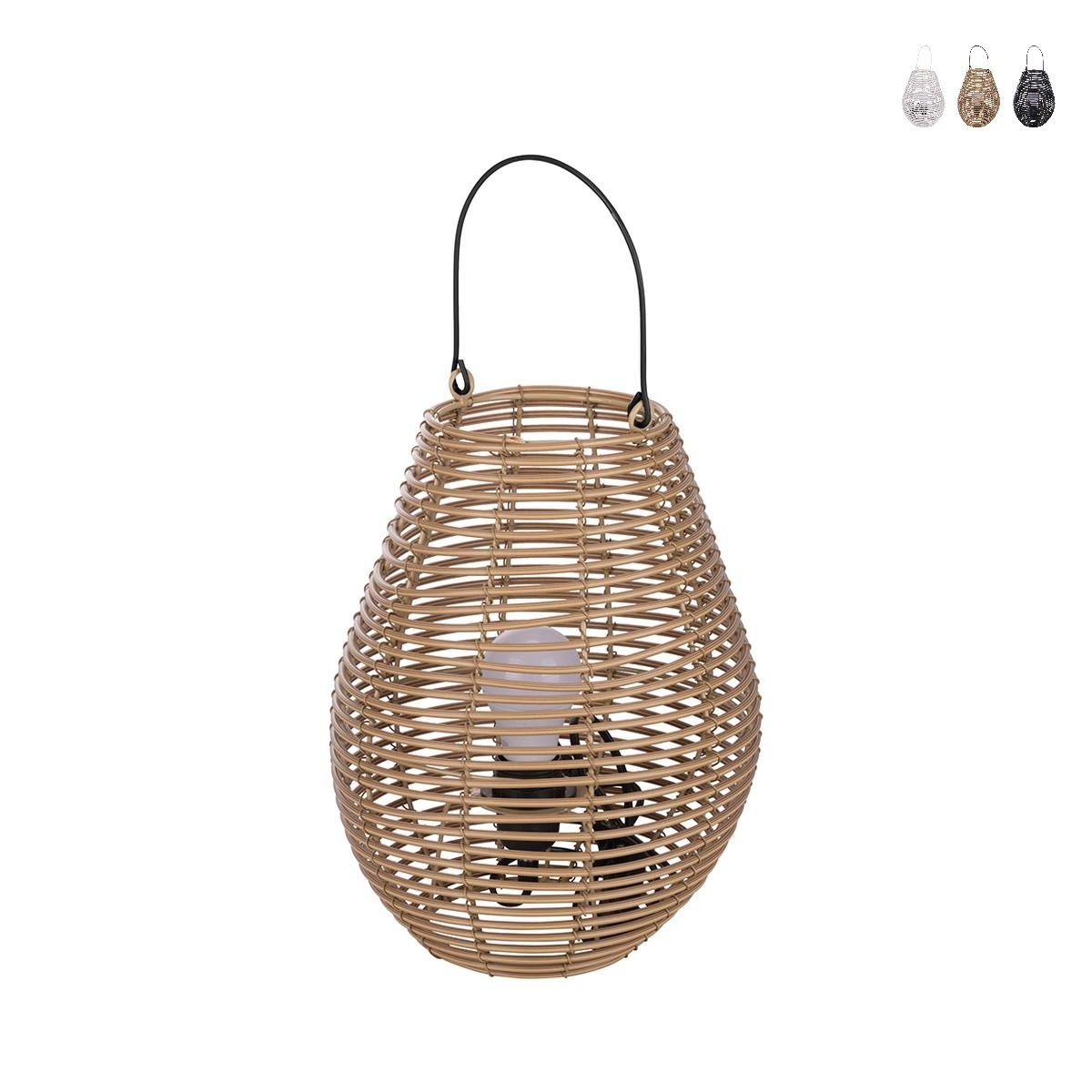 Lampa wisząca w stylu rattanu, wysokość 34 cm, Lumezi Promocja Lampa wisząca w stylu rattanu, wysokość 34 cm, Lumezi Promocja