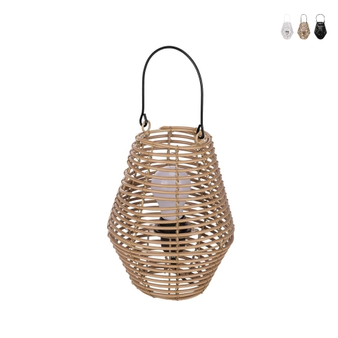 Wisząca lampa latarnia efekt rattanu Birkut Promocja