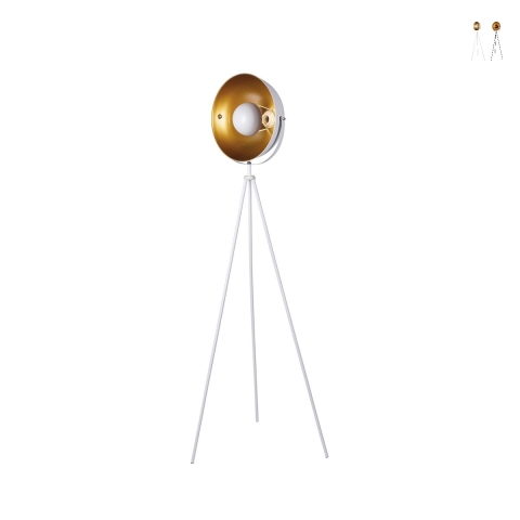 Lampa stojąca metalowa na trójnogu obrotowa Industry Promocja