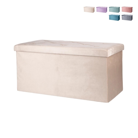 Skrzynia wielofunkcyjna aksamitna 76x37,5x38 cm Makino Promocja
