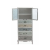 Kredens z witryną shabby chic 2 szklane drzwi 5 szuflad Valencia Oferta