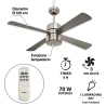 Wentylator sufitowy z oświetleniem i cichym pilotem Windy Oferta