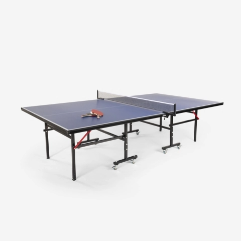 Stół do ping ponga 274x152.5 cm, składany z siatką pileczkami i rakietkami Booster Promocja