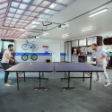 Stół do ping ponga 274x152.5 cm, składany z siatką pileczkami i rakietkami Booster Sprzedaż