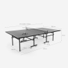 Stół do ping ponga 274x152.5 cm, składany z siatką pileczkami i rakietkami Booster 
