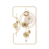Dekoracyjny panel ścienny 3D z metalu złoconego 80x49,5 cm Goldy Promocja