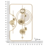 Dekoracyjny panel ścienny 3D z metalu złoconego 80x49,5 cm Goldy Rabaty