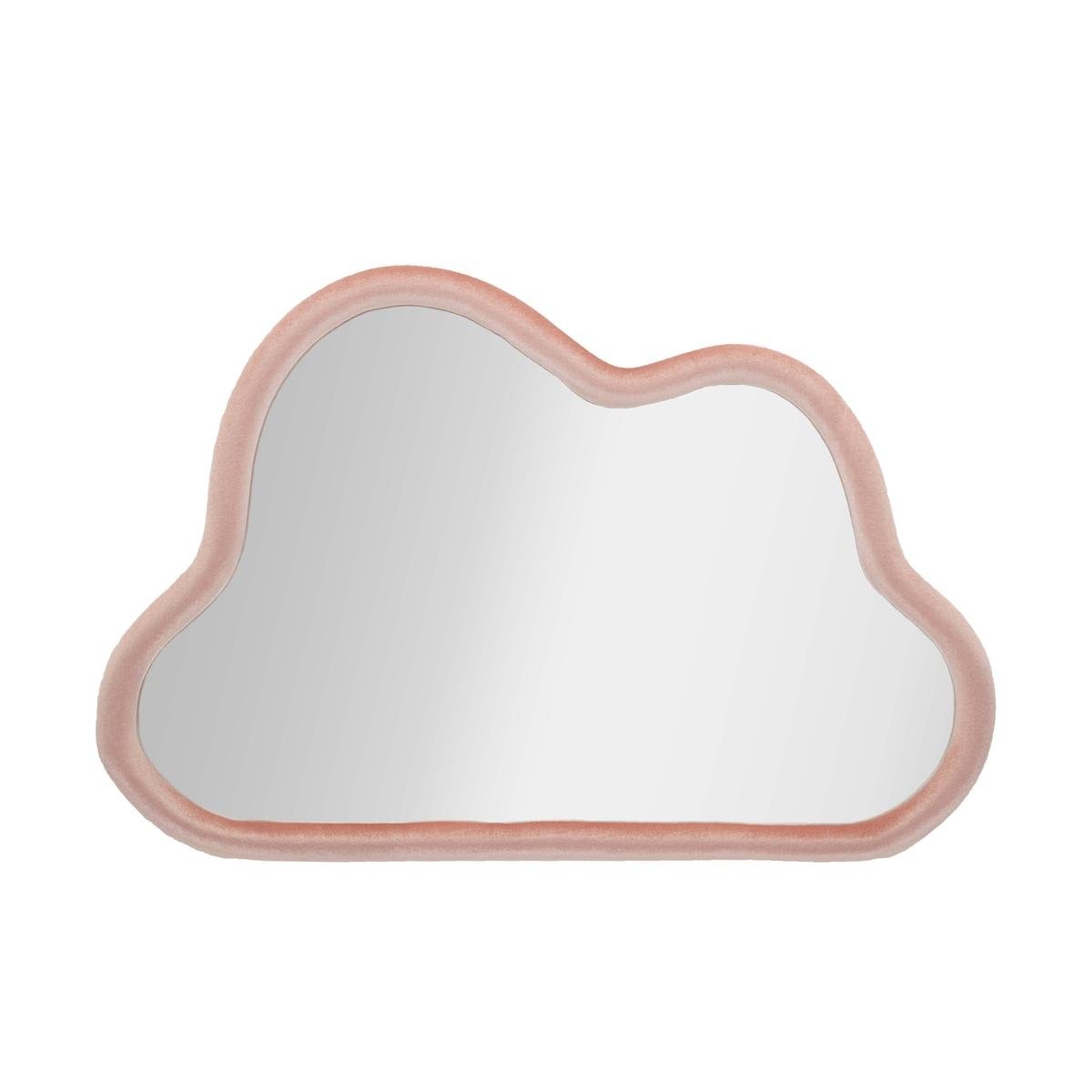 Lustro ścienne w kształcie chmury z welurową ramą 90x60 cm Cloud Promocja Lustro ścienne w kształcie chmury z welurową ramą 90x60 cm Cloud Promocja
