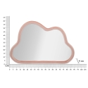 Lustro ścienne w kształcie chmury z welurową ramą 90x60 cm Cloud Stan Magazynowy