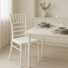Białe krzesło w stylu vintage do restauracji i baru Chiavarina Katalog