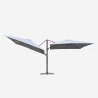 Dwuramienny aluminiowy parasol ogrodowy 3x3 Oslo Katalog