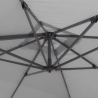 Dwuramienny aluminiowy parasol ogrodowy 3x3 Oslo 