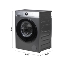 Pralka 8 kg 11 programów automatycznych 1200 RPM Lundar 