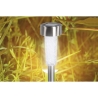Zestaw 12 lamp niewielkich ze stali nierdzewnej Ø5,5x39,5 cm srebrne Lunara Oferta