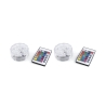 Zestaw 2 wodoodpornych reflektorów LED z pilotem Ø 6,9x2,8 cm Virel Promocja