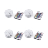 Zestaw 4 wodoodpornych reflektorów LED z pilotem Ø6,9x2,8 cm Virel Promocja