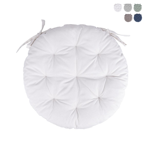 Poduszka na krzesło okrągła zewnętrzna 40 cm wodoodporna Rakil Promocja