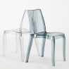 Zestaw 18 transparentnych krzeseł kuchennych Dune Grand Soleil Model
