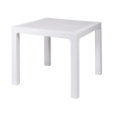 Stół ogrodowy kwadratowy z plastiku o wyglądzie rattanu 80x80 cm Varnu Cechy