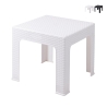 Stolik ogrodowy niski 43x43 cm z tworzywa sztucznego imitacja rattanu Zhorek Promocja