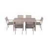 Stół ogrodowy + 6 krzeseł aluminiowych z poduszkami Ibiza Oferta