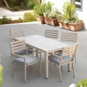 Stół ogrodowy + 6 krzeseł aluminiowych z poduszkami Ibiza Sprzedaż