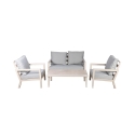 Zestaw ogrodowy sofa, stolik i 2 fotele z poduszkami Ibiza Oferta