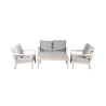 Zestaw ogrodowy sofa, stolik i 2 fotele z poduszkami Ibiza Oferta