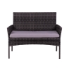 Zestaw ogrodowy z rattanu Rodi: sofa, 2 fotele, stolik ze szklanym blatem Oferta