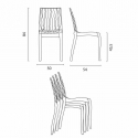 Zestaw 18 transparentnych krzeseł kuchennych Dune Grand Soleil Cechy