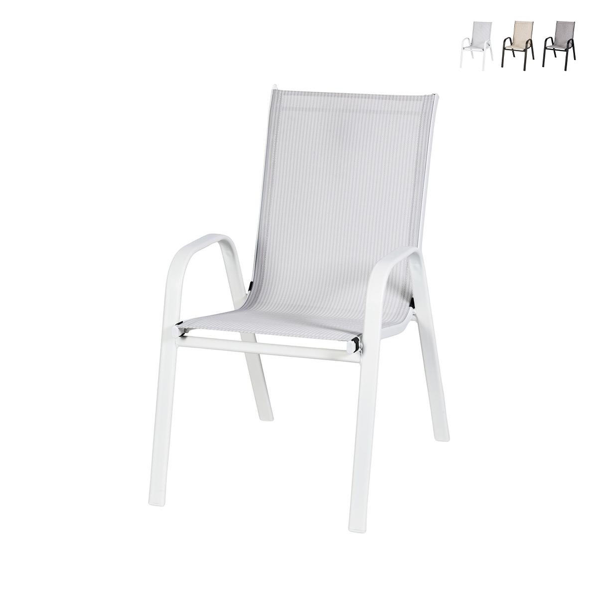 Nowoczesne krzesło ogrodowe z podłokietnikami Kirel Oferta Nowoczesne krzesło ogrodowe z podłokietnikami Kirel Oferta