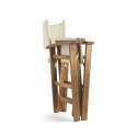 Składane krzesło reżyserskie z drewna akacji i poliestru Bali Oferta