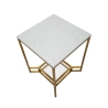 Stolik kawowy z metalową złotą ramą i marmurowym blatem 47x47x60 Double Marble Sprzedaż