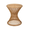Stolik niski okrągły z rattanu 56x48x48cm styl boho chic Teyra Promocja