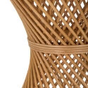 Stolik niski okrągły z rattanu 56x48x48cm styl boho chic Teyra Rabaty