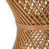 Stolik niski okrągły z rattanu 56x48x48cm styl boho chic Teyra Rabaty
