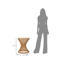 Stolik niski okrągły z rattanu 56x48x48cm styl boho chic Teyra Katalog
