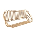 Półka ścienna z metalu i rattanu, styl boho chic Panama Oferta