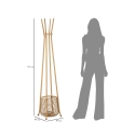 Wieszak stojący z rattanu z miejscem na parasole 49x175cm Panama Katalog